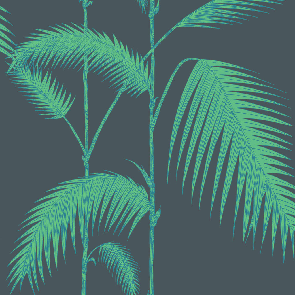Cole and Son 'Palm Leaves' Wallpaper Viridian 112/2007