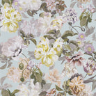 Designers Guild 'Delft Flower' Wallpaper Charcoal Duck Egg