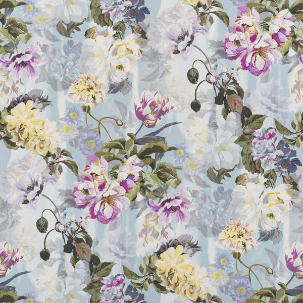 Designers Guild 'Delft Flower' Fabric Sky