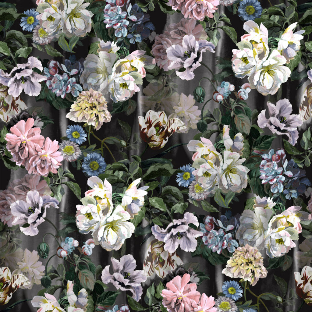 Designers Guild 'Delft Flower Grande' Wallpaper Grpahite