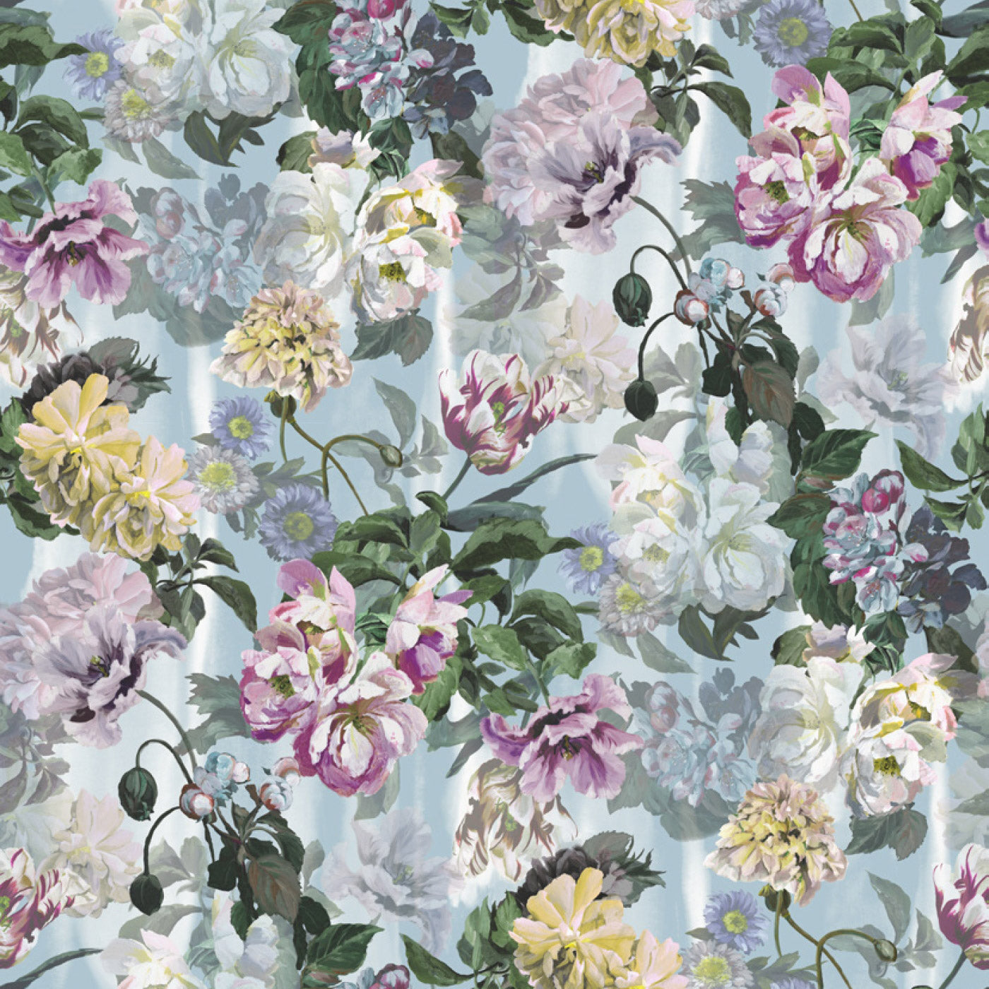 Designers Guild 'Delft Flower Grande' Wallpaper Sky