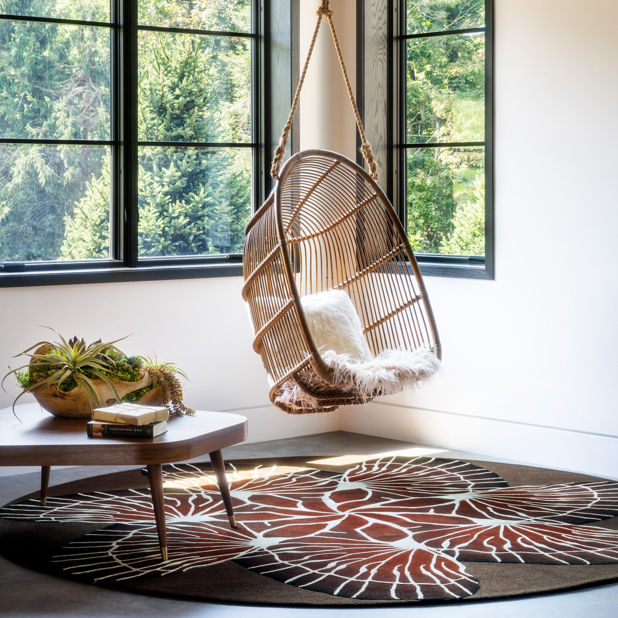 Edward Fields 'Taxonomy / Venation' Rug by Bec Brittain Roomset