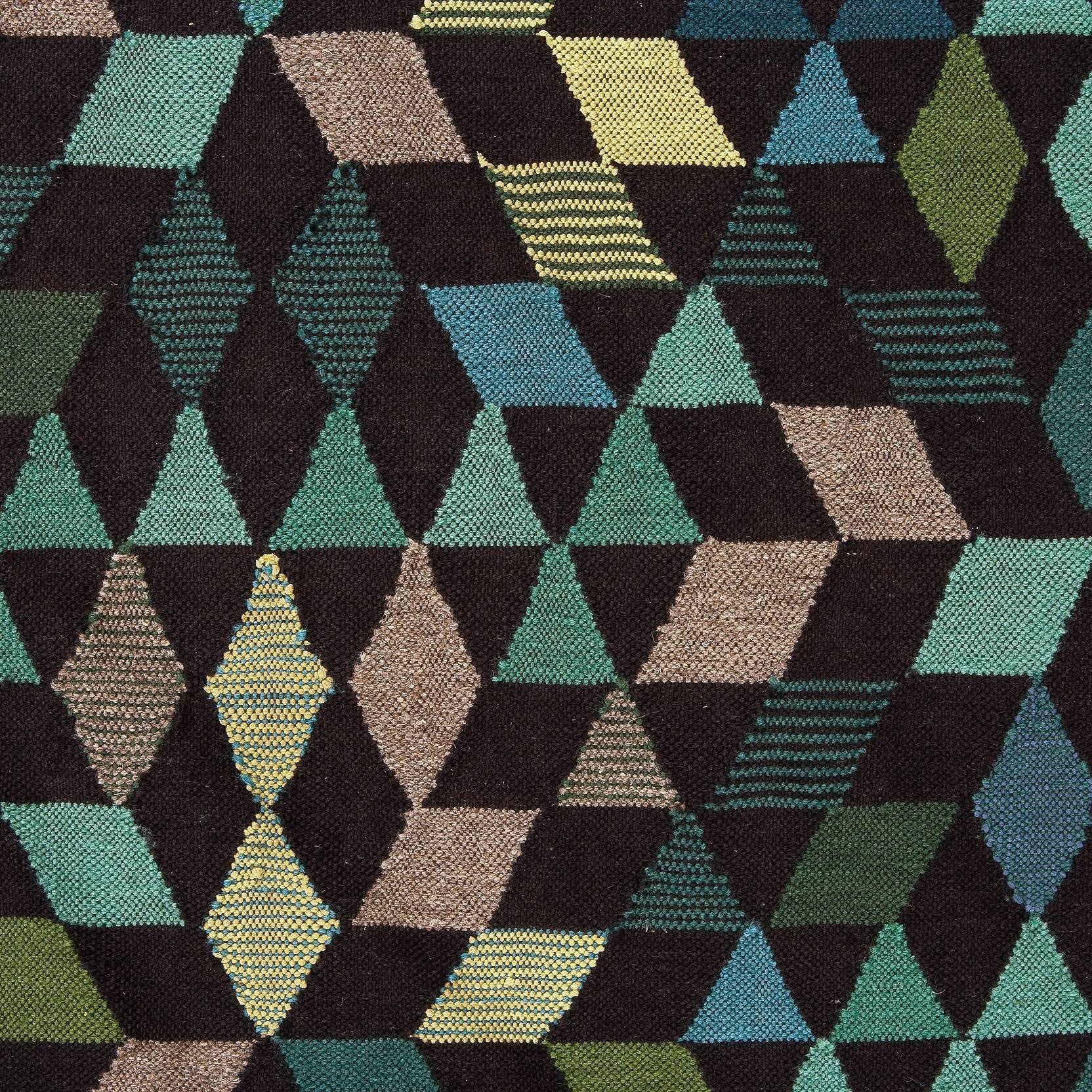 Golran 1898 Diamond Apple Green Rug by Bertjan Pot Detail