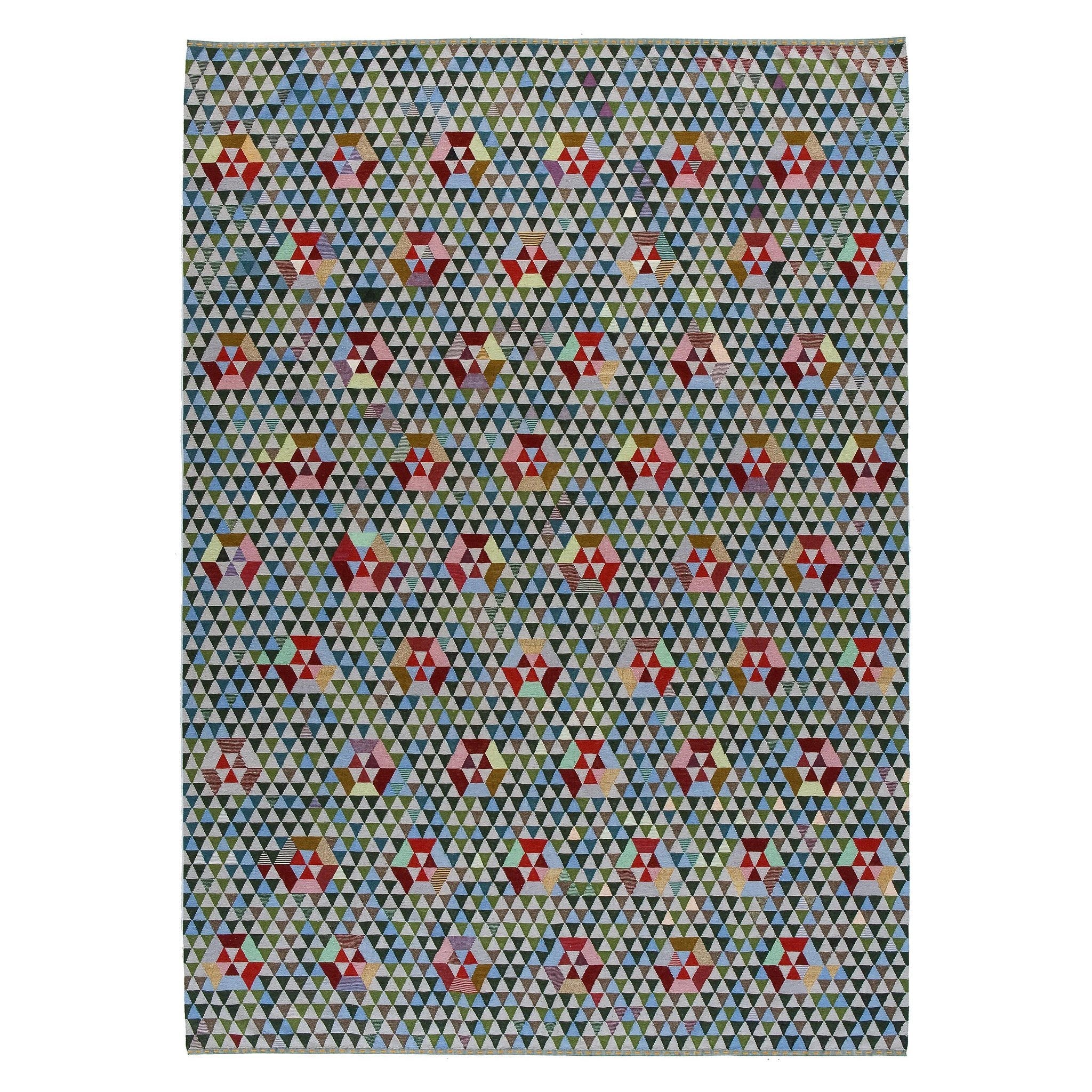 Golran 1898 Trianglehex Sweet Green Rug by Bertjan Pot