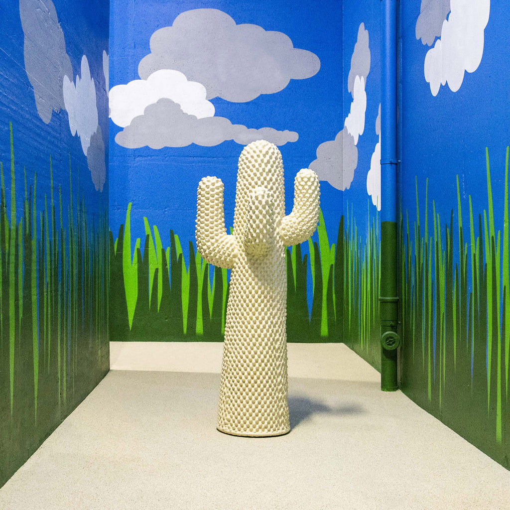 Gufram 'Another White' Cactus Coat Stand Roomset Clouds