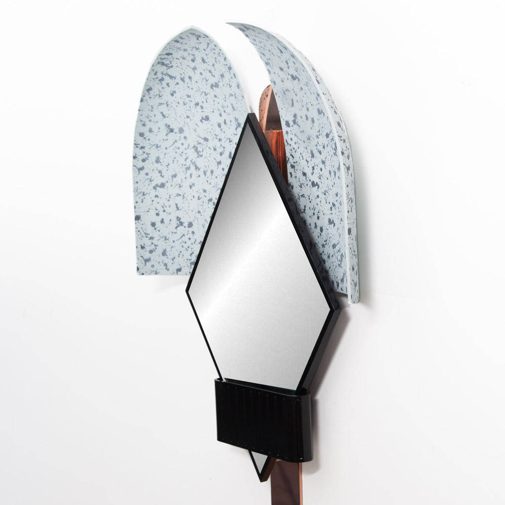 Houtique 'Bonnet' Mirror by Elena Salmistraro - Blue Detail