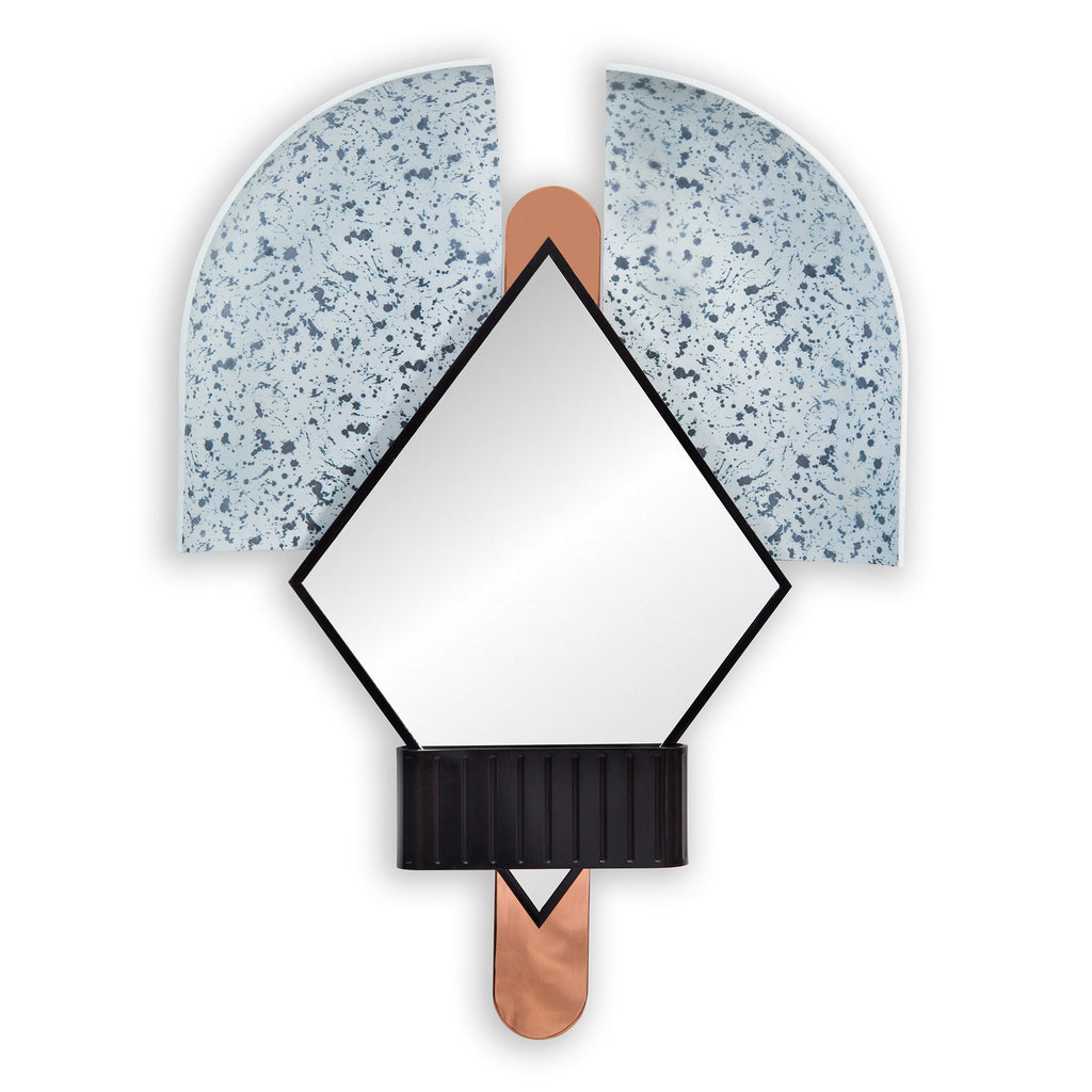 Houtique 'Bonnet' Mirror by Elena Salmistraro - Blue