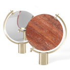 JCP Universe 'Naia' Table Mirror by CTRLZAK Red Travertine