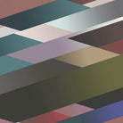 Kit Miles 'DG' Wallpaper Olive / Sapphire / Burgundy Detail