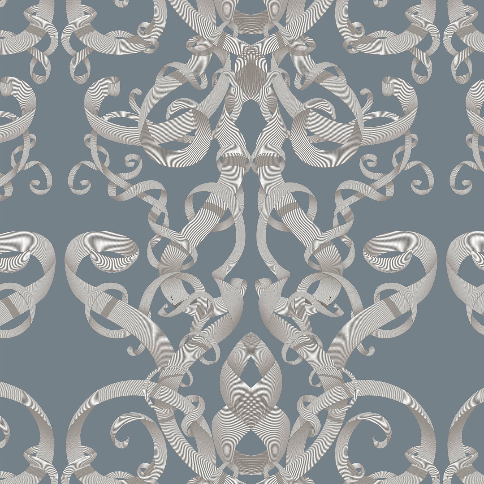 Kit Miles 'Optical Damask' Wallpaper Slate