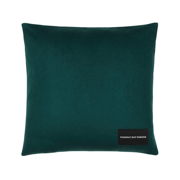 Kvadrat / Raf Simons 'Double Face' Cashmere Cushion - Pink/Dark Green