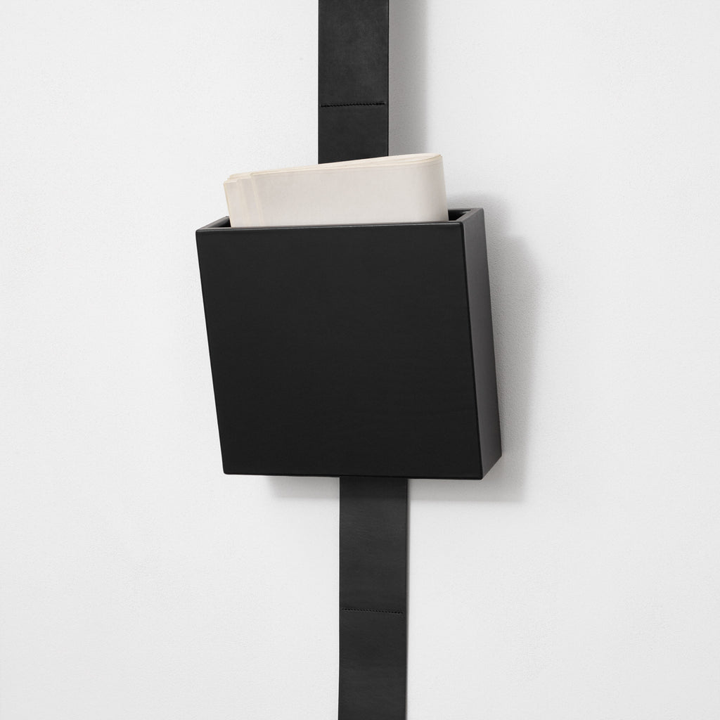 Kvadrat / Raf Simons 'Leather Accessory Box' - Large Black In-Situ