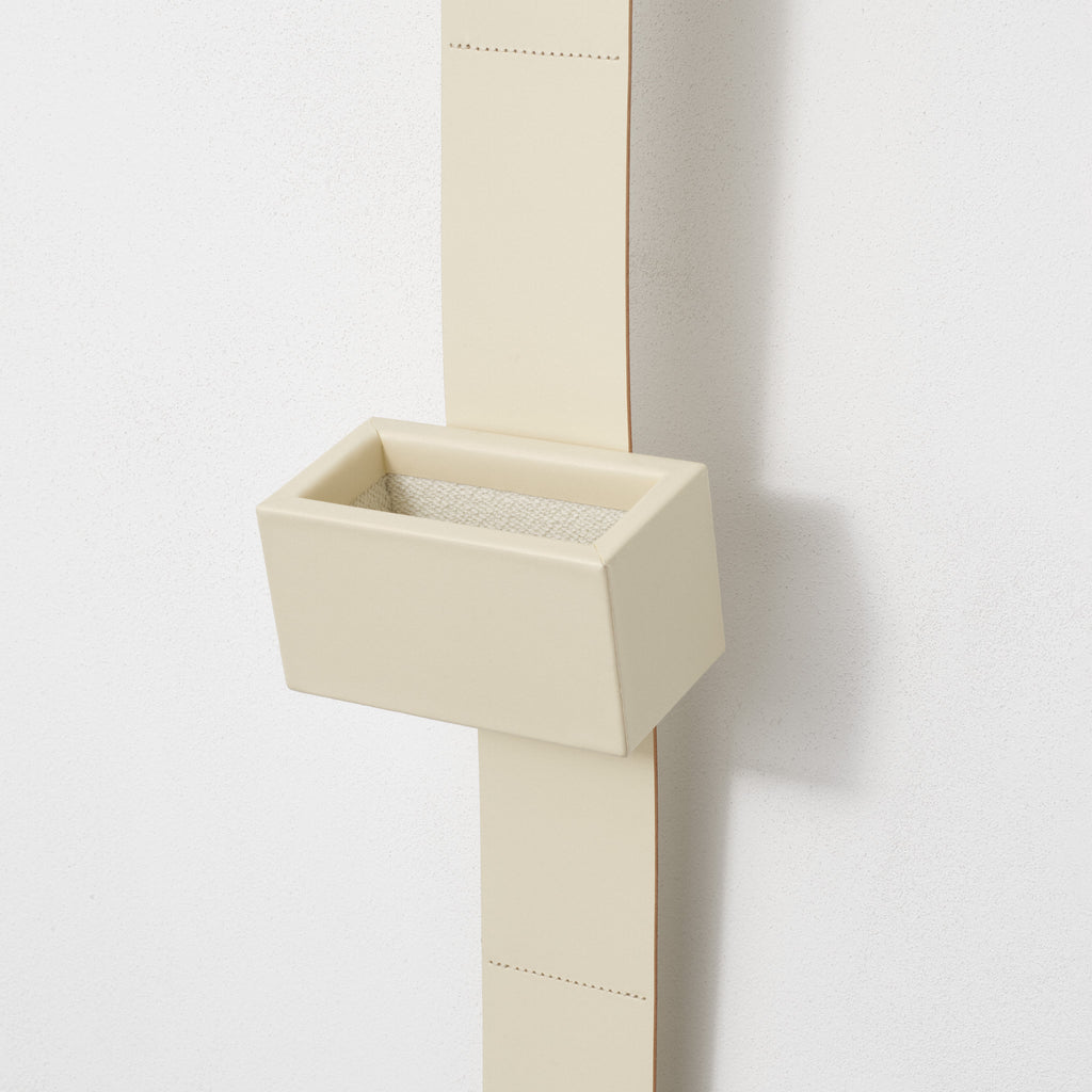 Kvadrat / Raf Simons 'Leather Accessory Box' - Small Off WHite In-Situ