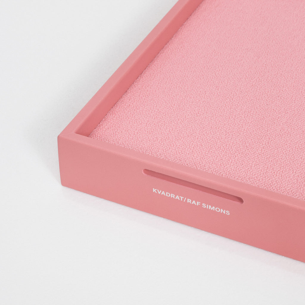 Kvadrat / Raf Simons 'Leather Mirror Tray' Pink Detail