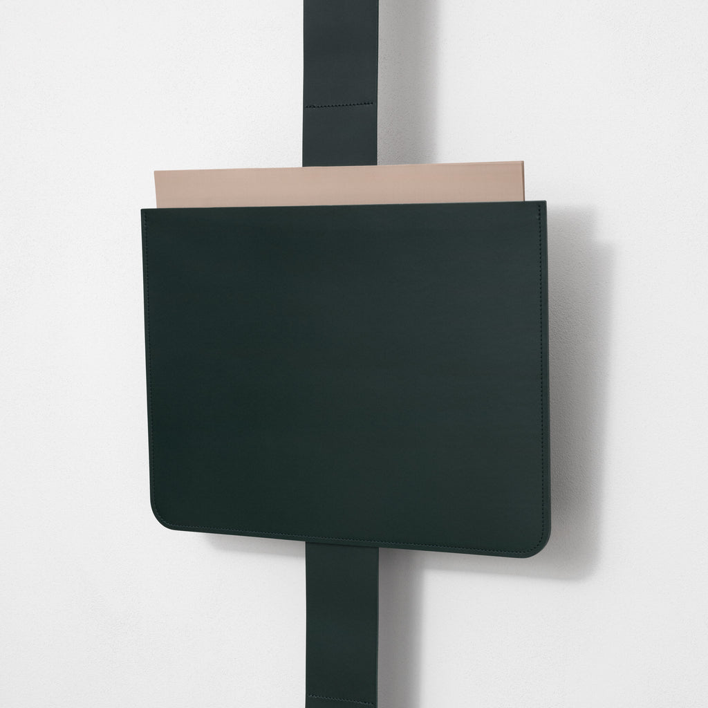 Kvadrat / Raf Simons 'Leather Sleeve' - Large Dark Green In-Situ