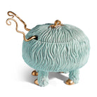 L'Objet x Haas Brothers Fox Salad Monster Serving Bowl - Blue/Green Side