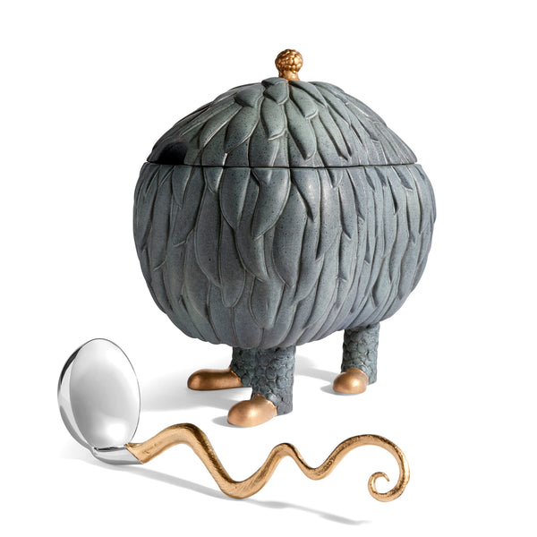 L'Objet x Haas Brothers Lukas Soup Monster Tureen - Grey Ladle