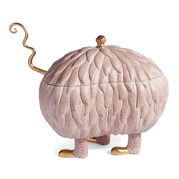 L'Objet x Haas Brothers Lukas Soup Monster Tureen - Pink Side