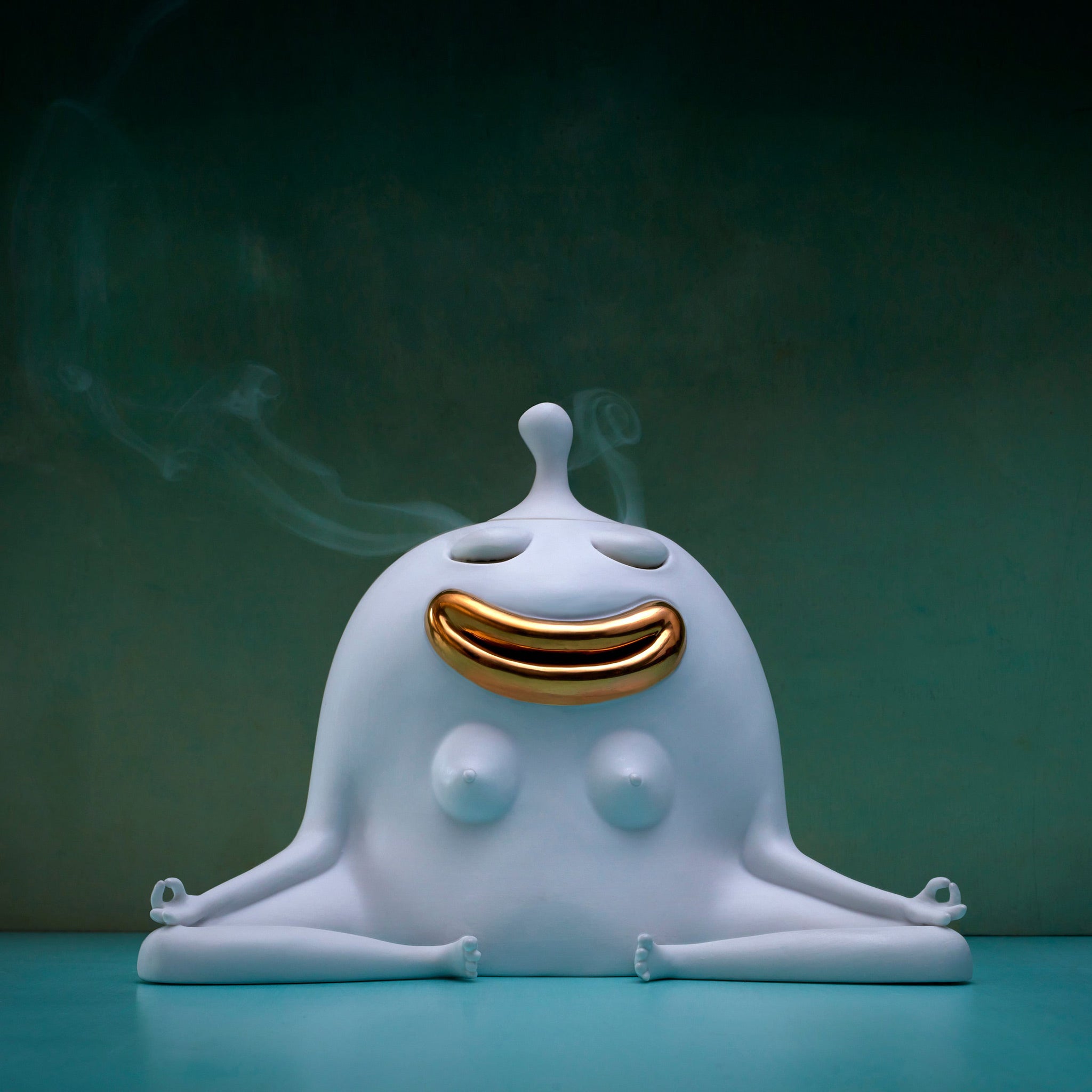 L'Objet x Haas Brothers 'Meditator' Incense Burner - White Mood