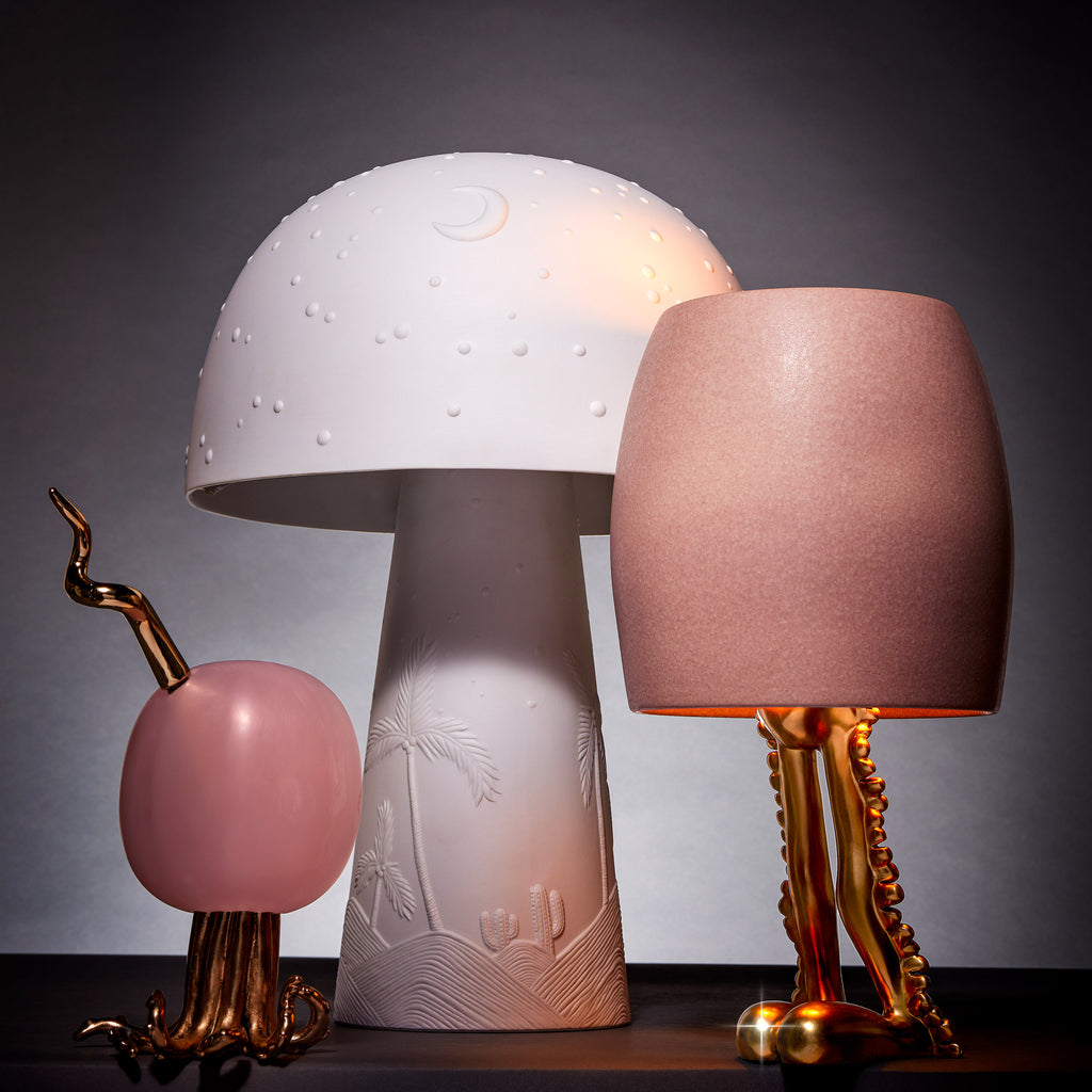 L'Objet x Haas Brothers Mojave Moon Table Lamp Mood Group