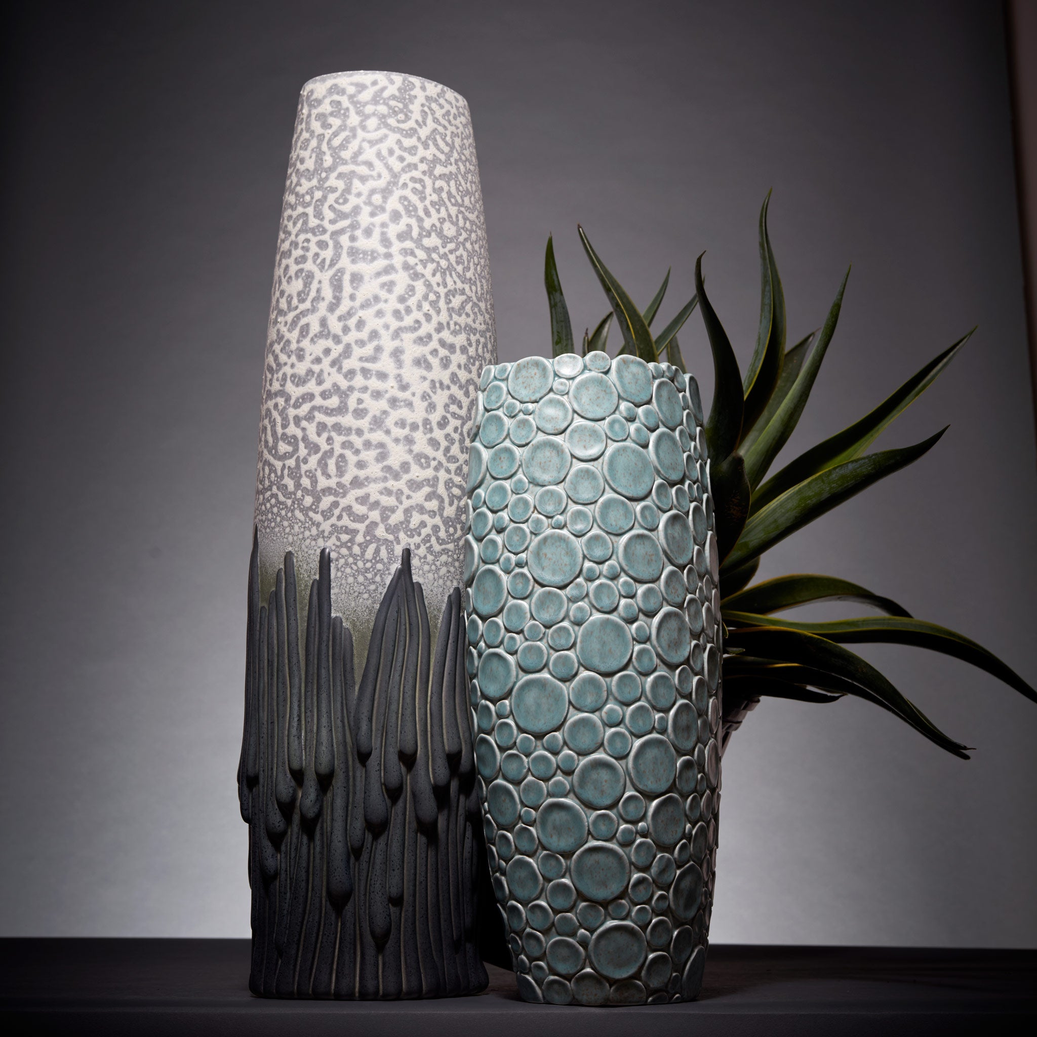 L'Objet x Haas Brothers Mojave Vase - Grey Side Mood