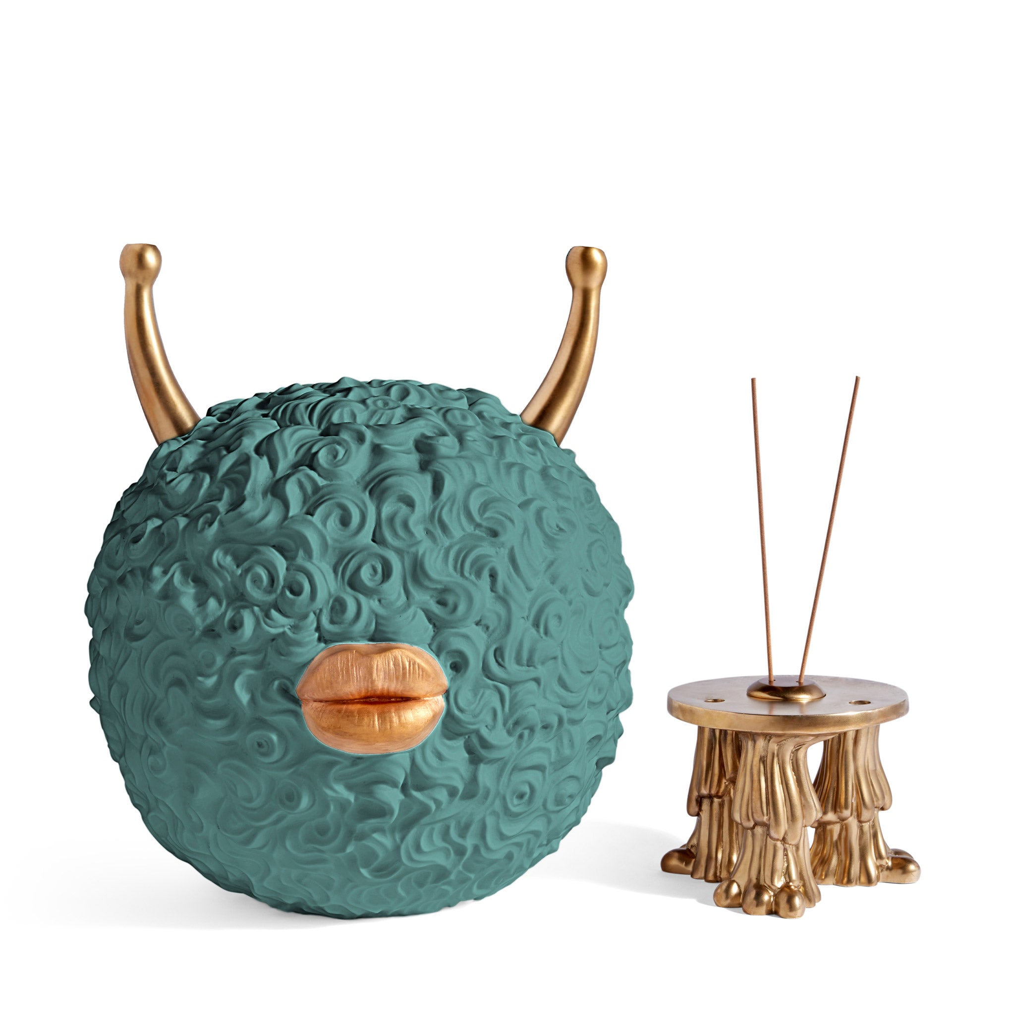 L'Objet x Haas Brothers 'Monster' Incense Burner - Celadon Base