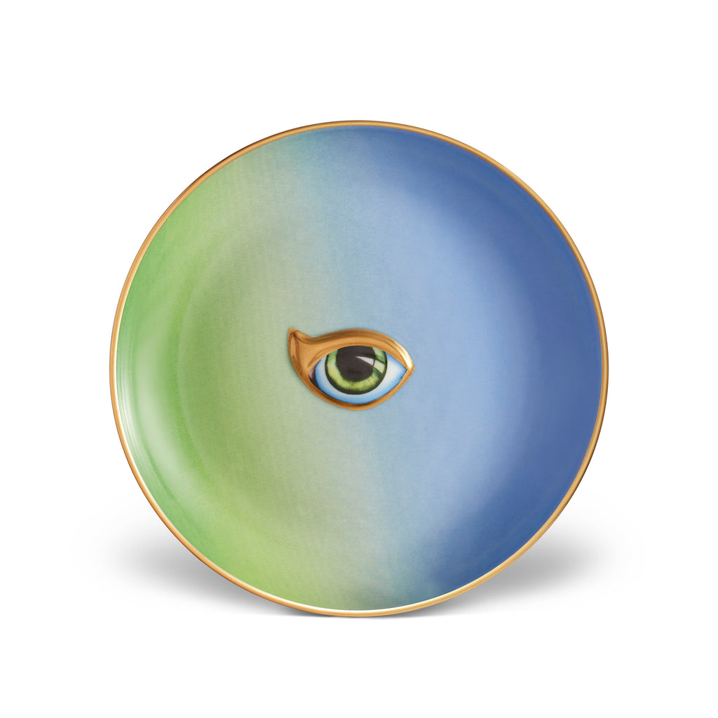 L'Objet 'Lito' Eye Canape Plate - Blue/Green