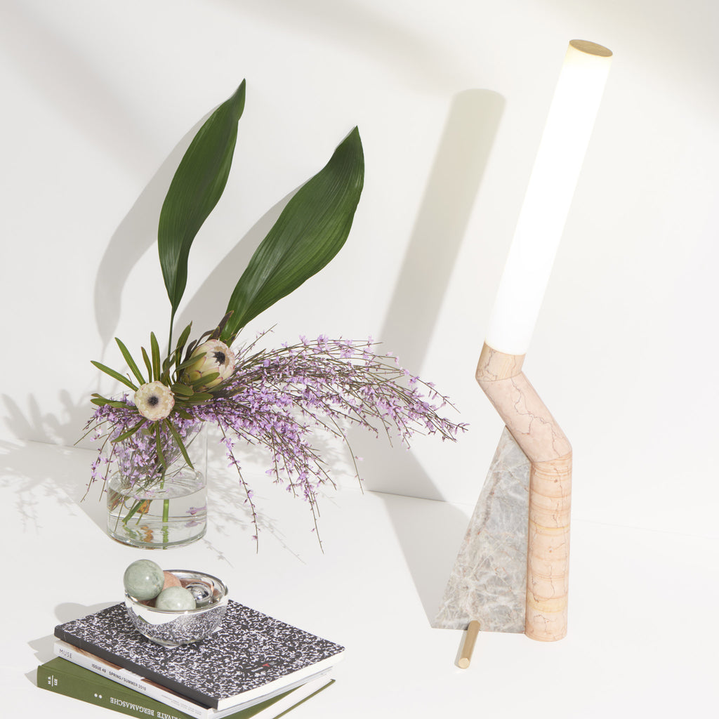 MMairo 'Heron Table' Light by Bec Brittain - Pink Styling