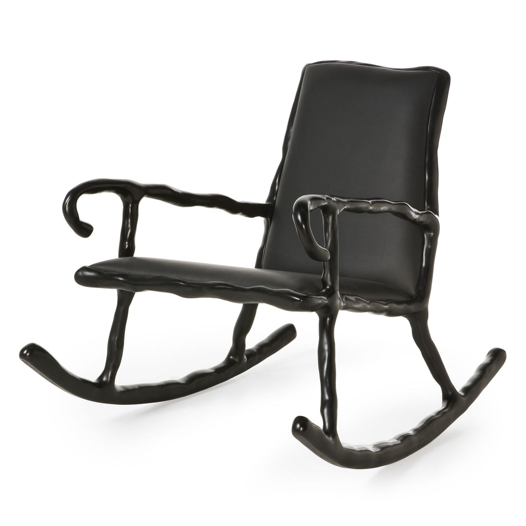 Maarten Baas Clay Low Rocking Chair Black