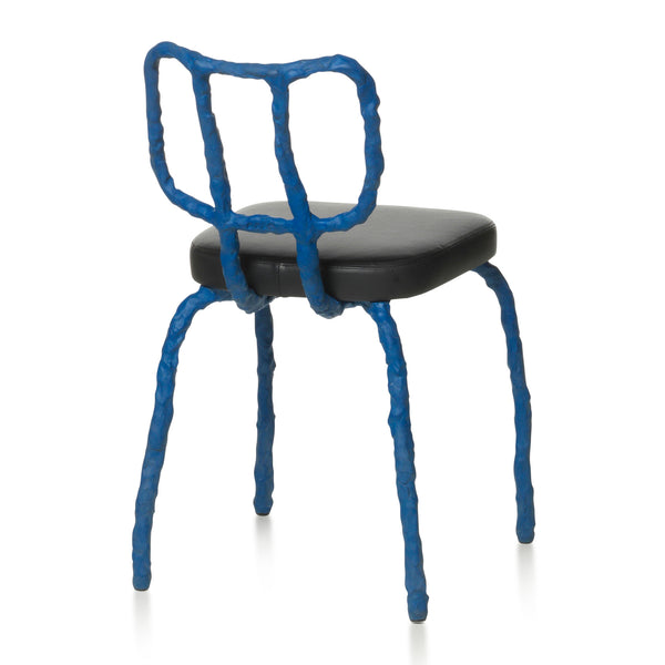 Maarten Baas Plain Clay Dining Chair Blue Back