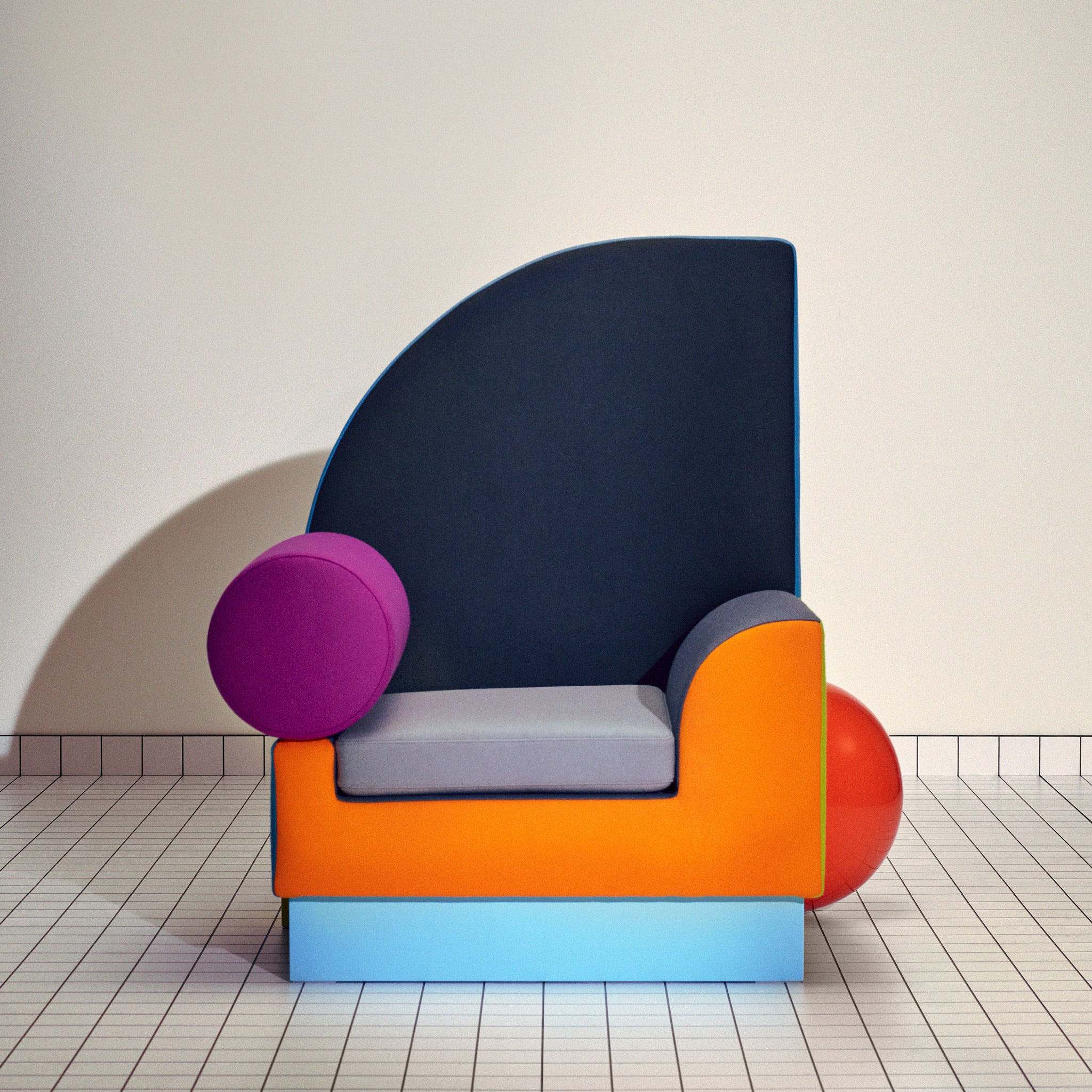 Memphis Milano Bel Air Armchair By Peter Shire Jane Richards Interiors memphis-milano-bel-air-armchair-by-peter-shire-jane-richards-interiors
