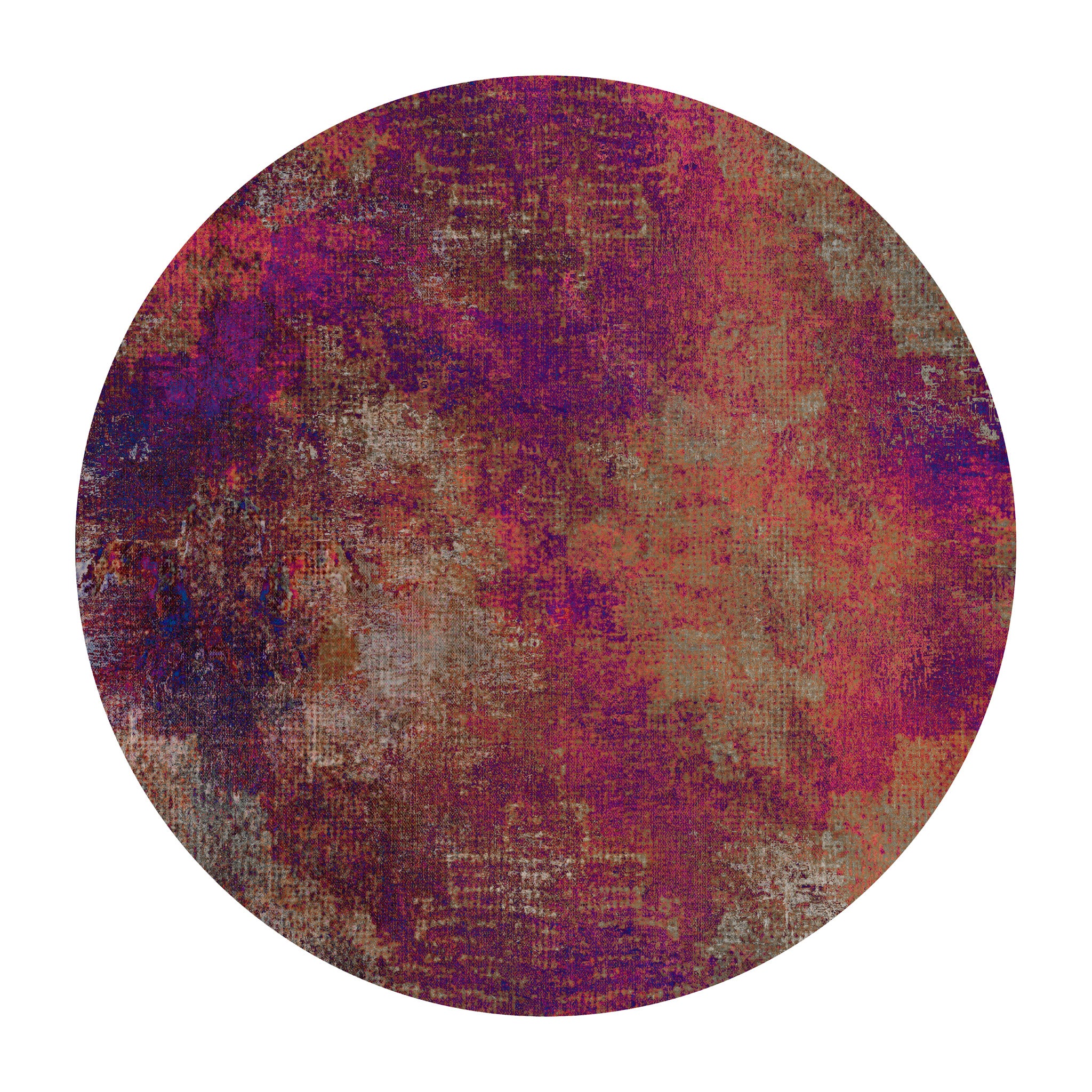 Moooi Carpets 'Erosion Rhodonite' Round Rug