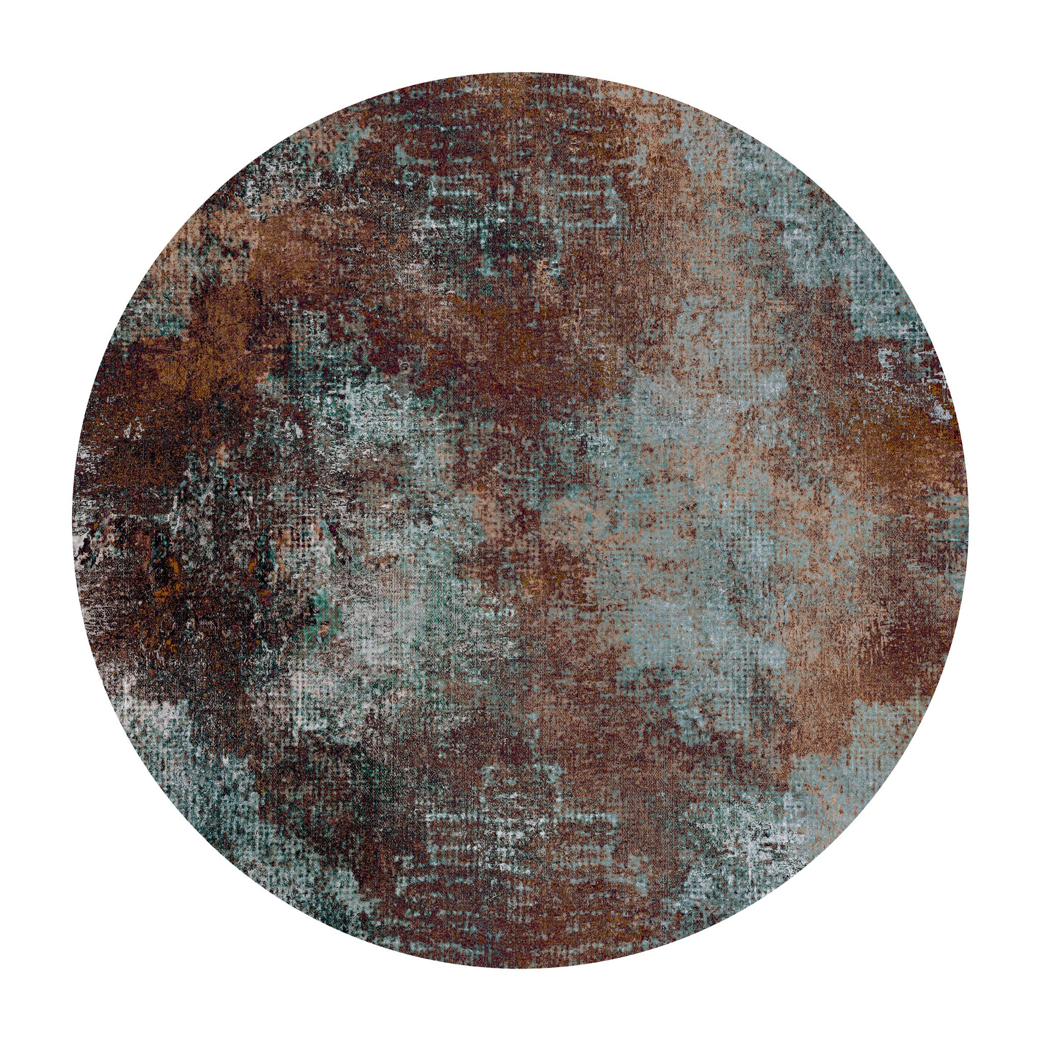 Moooi Carpets 'Erosion Rust' Round Rug