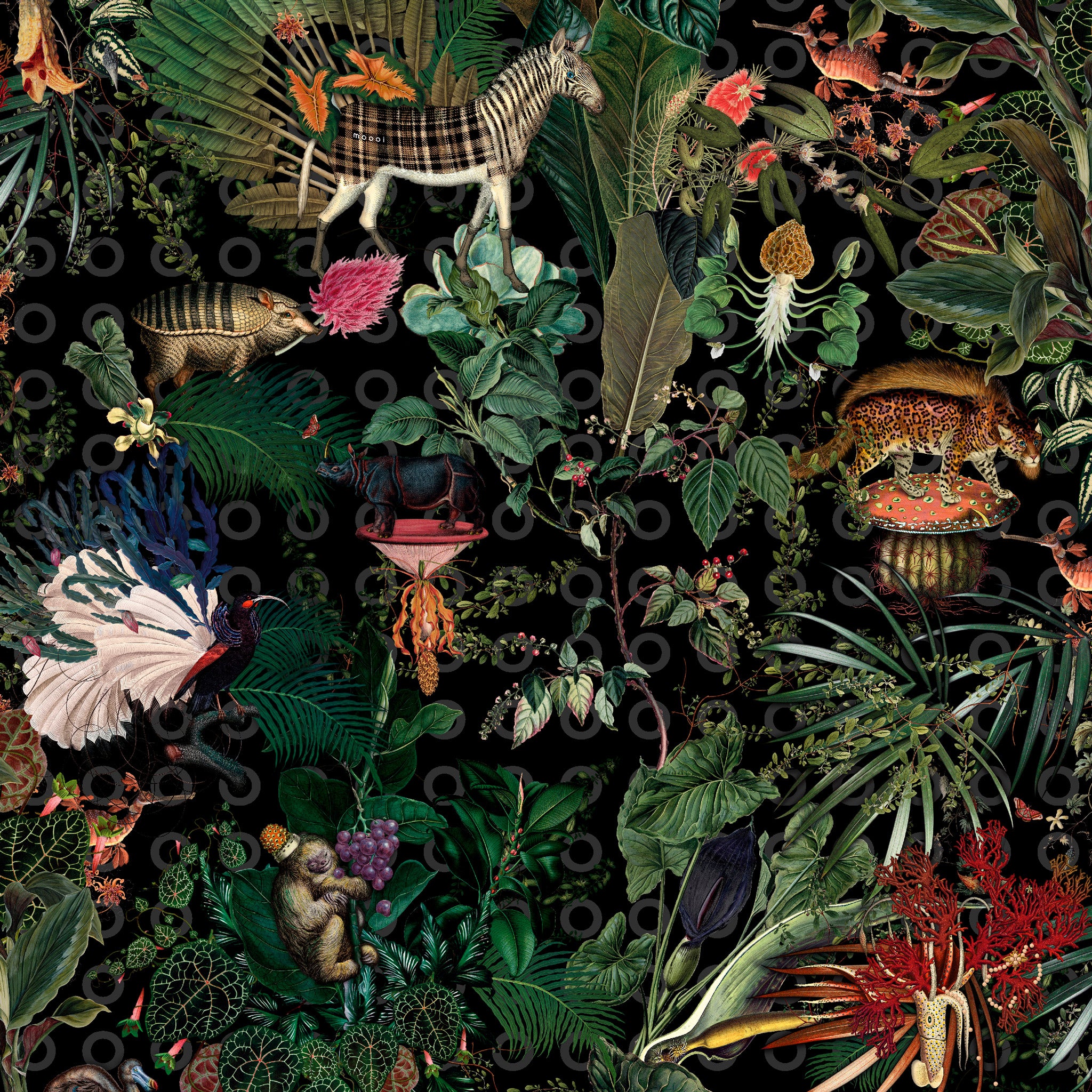 Moooi Carpets Extinct Animals / Menagerie Rectangle Rug 200 x 300cm Detail