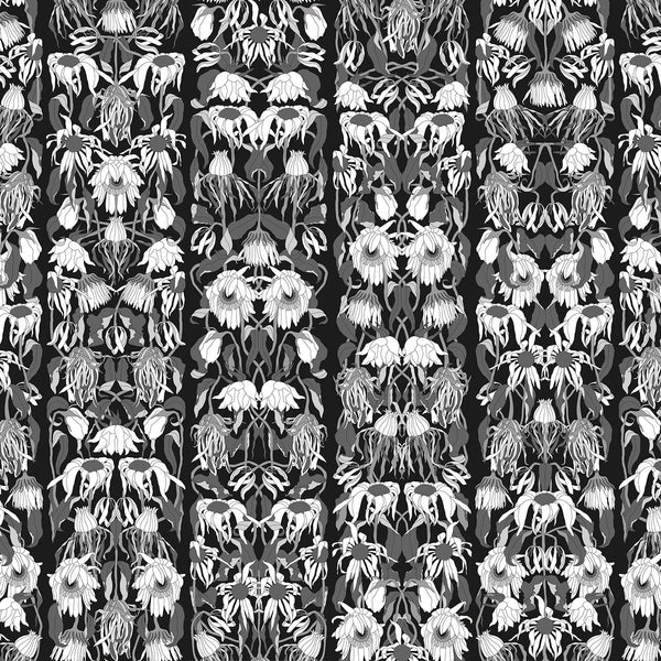 Withered Flowers Black Wallpaper by Studio Job Detail