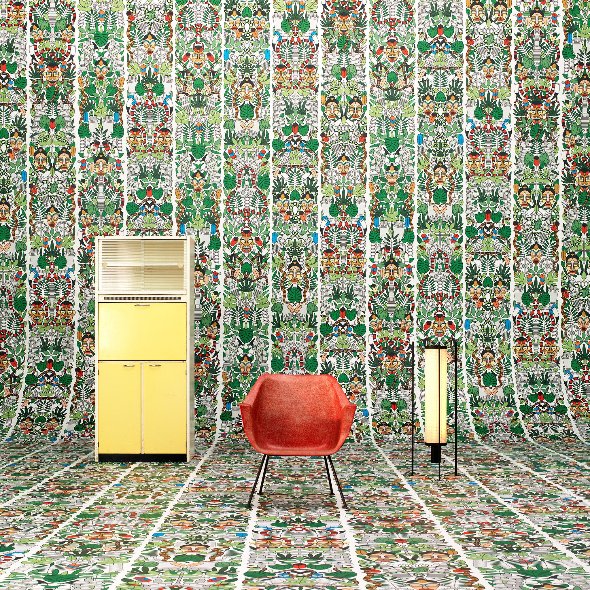 NLXL L'Afrique Wallpaper by Studio Job Roomset