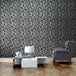 NLXL LAB Monochrome Leaves Wallpaper by Mr & Mrs Vintage Black