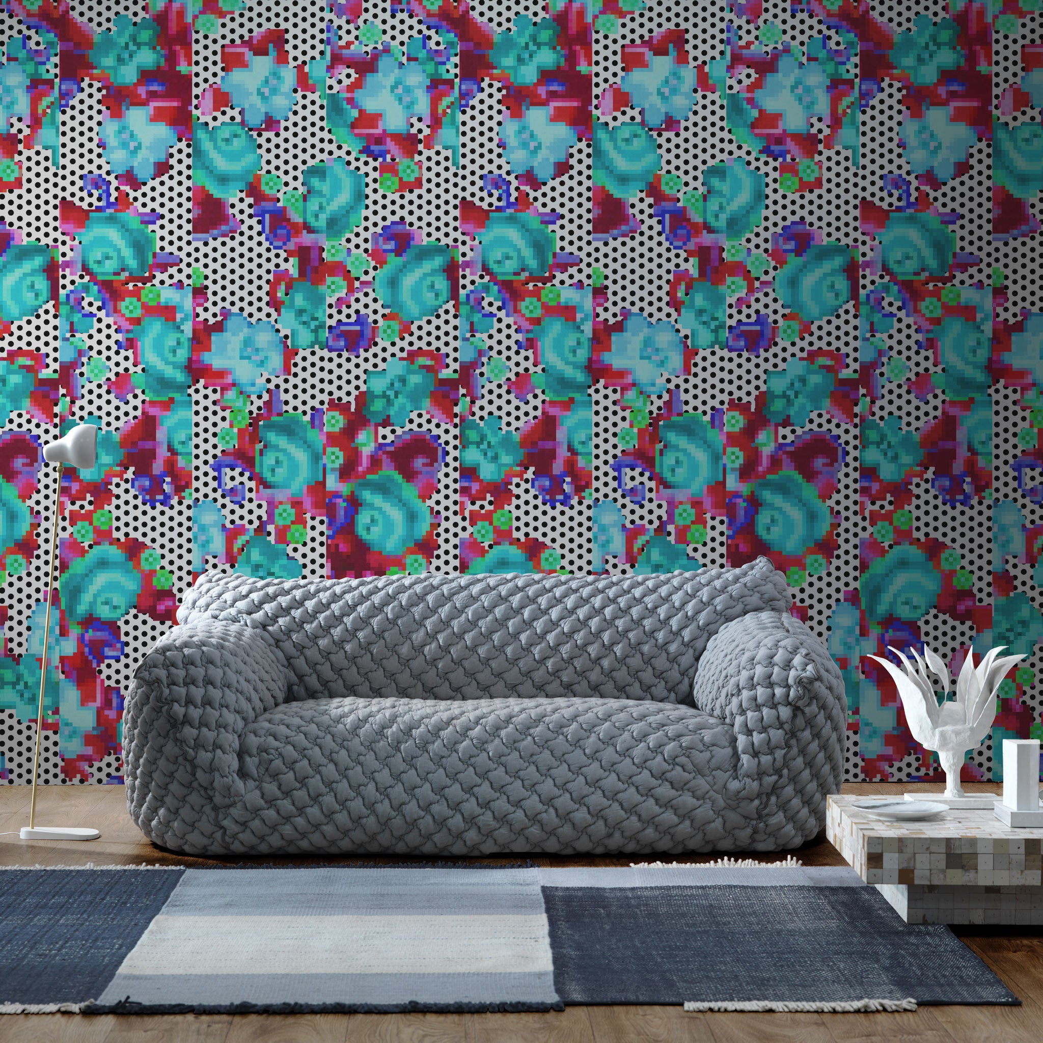 NLXL LAB Thammada Wallpaper by Paola Navone Roomset