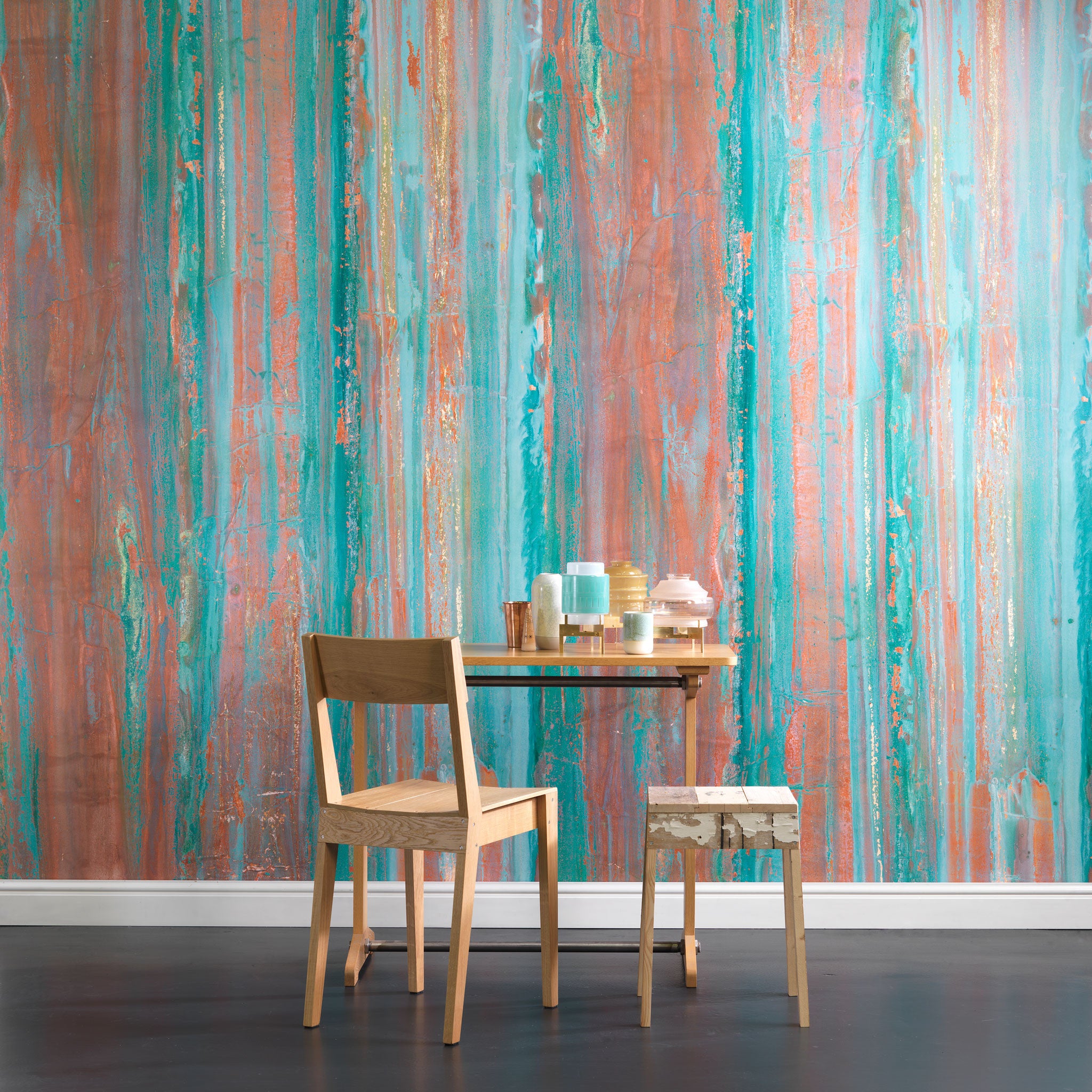 Spoiled Copper Wallpaper by Piet Hein Eek