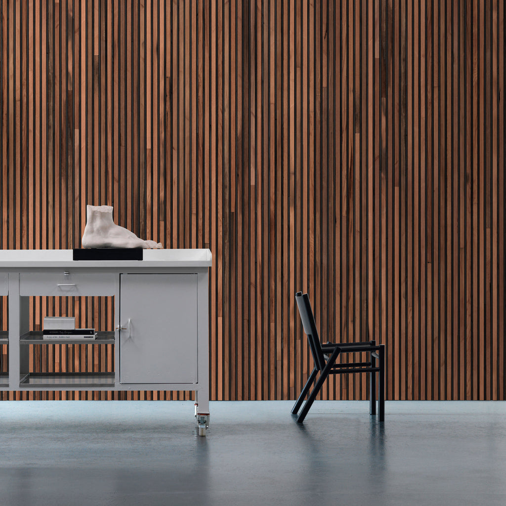 NLXL Timber Strips Wallpaper by Piet Hein Eek - TIM-01 Roomset