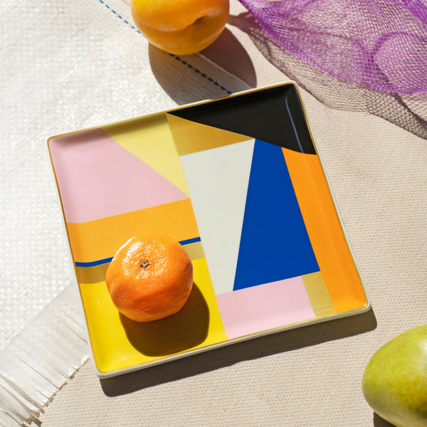 Octaevo 'Bazar' Ceramic Tray Scene