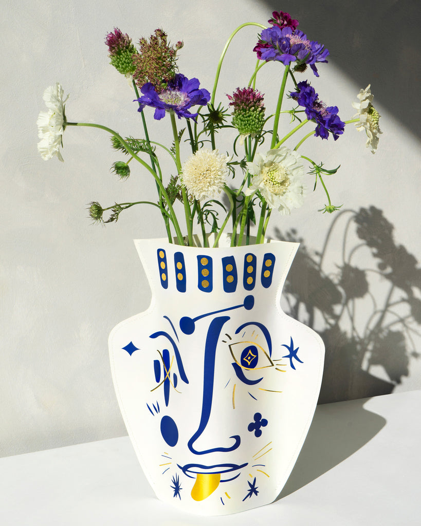 Octaevo Jaime Hayon Paper Vase - White Mood
