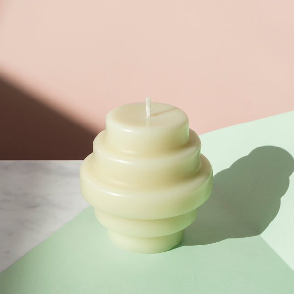 Octaevo 'Templo' Candle Sculpture - Ash Green Mood