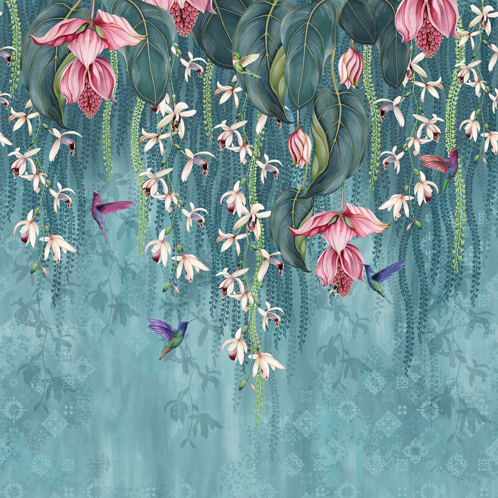 Osborne & Little 'Trailing Orchid' Wallpaper W7334-01