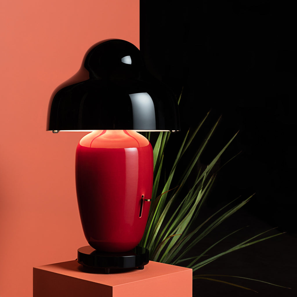 Parachilna 'Chinoz' Table Lamp - Red by Jaime Hayon Roomset