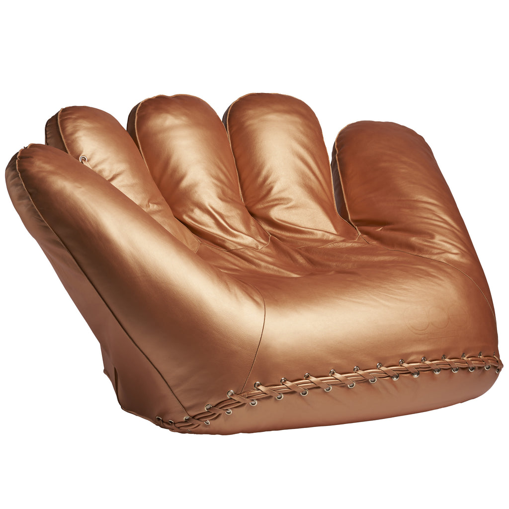 Poltronova 'Joe' Gold Baseball Glove Armchair