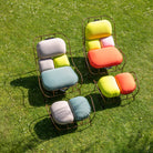 Poltronova 'Plasma' Armchair & Footstool by Nigel Coates Outdoor Scene 2