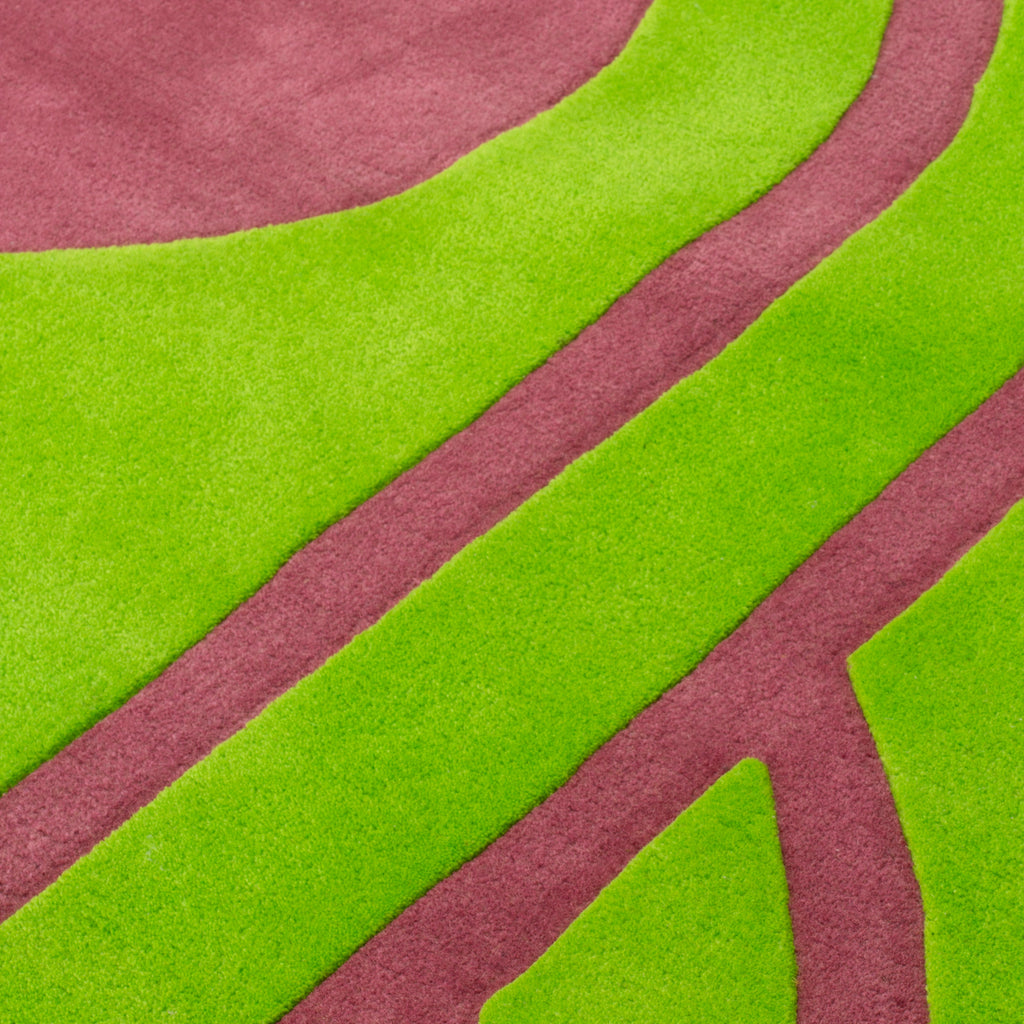 Poltronova Tappeto 'Sofo' Rug - Green/Pink Detail 3