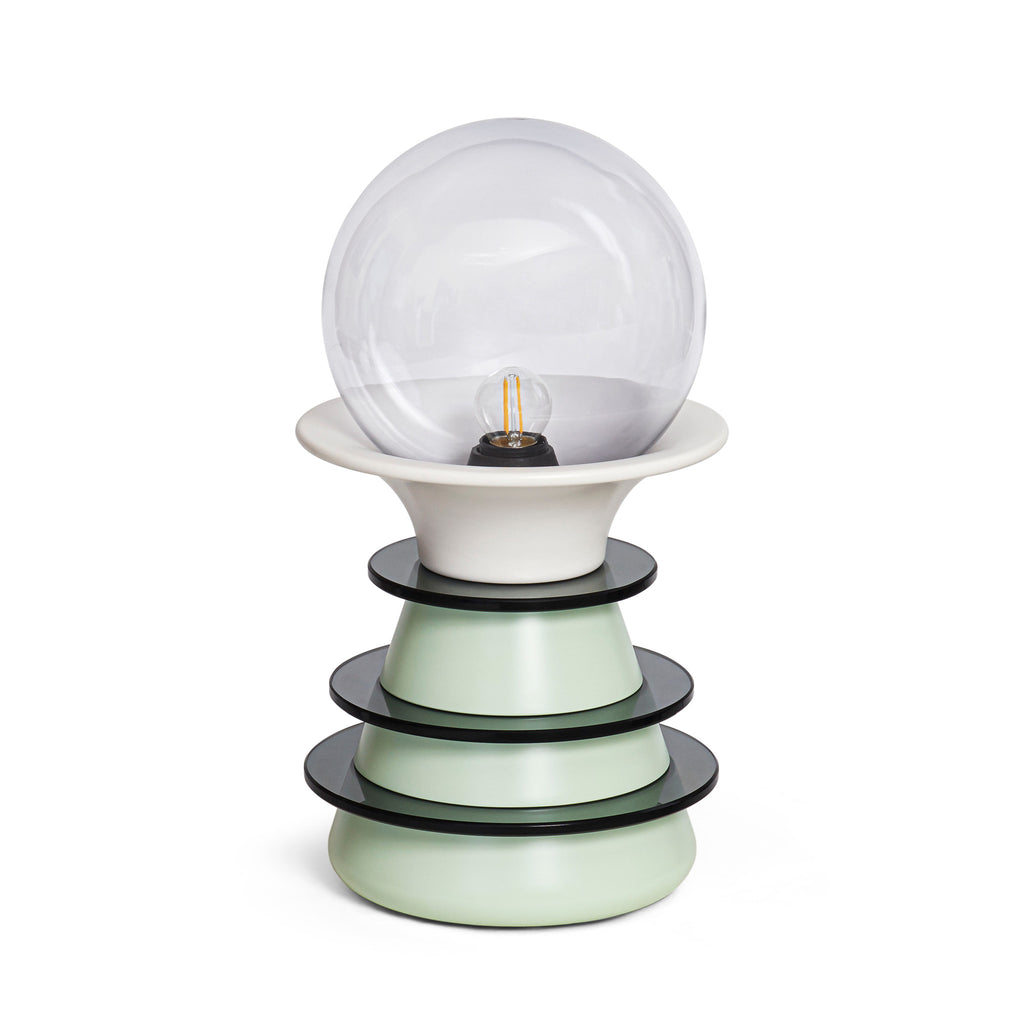 Scapin Collezioni 'Catodo' Table Lamp by Elena Salmistraro - Pale Green Clear