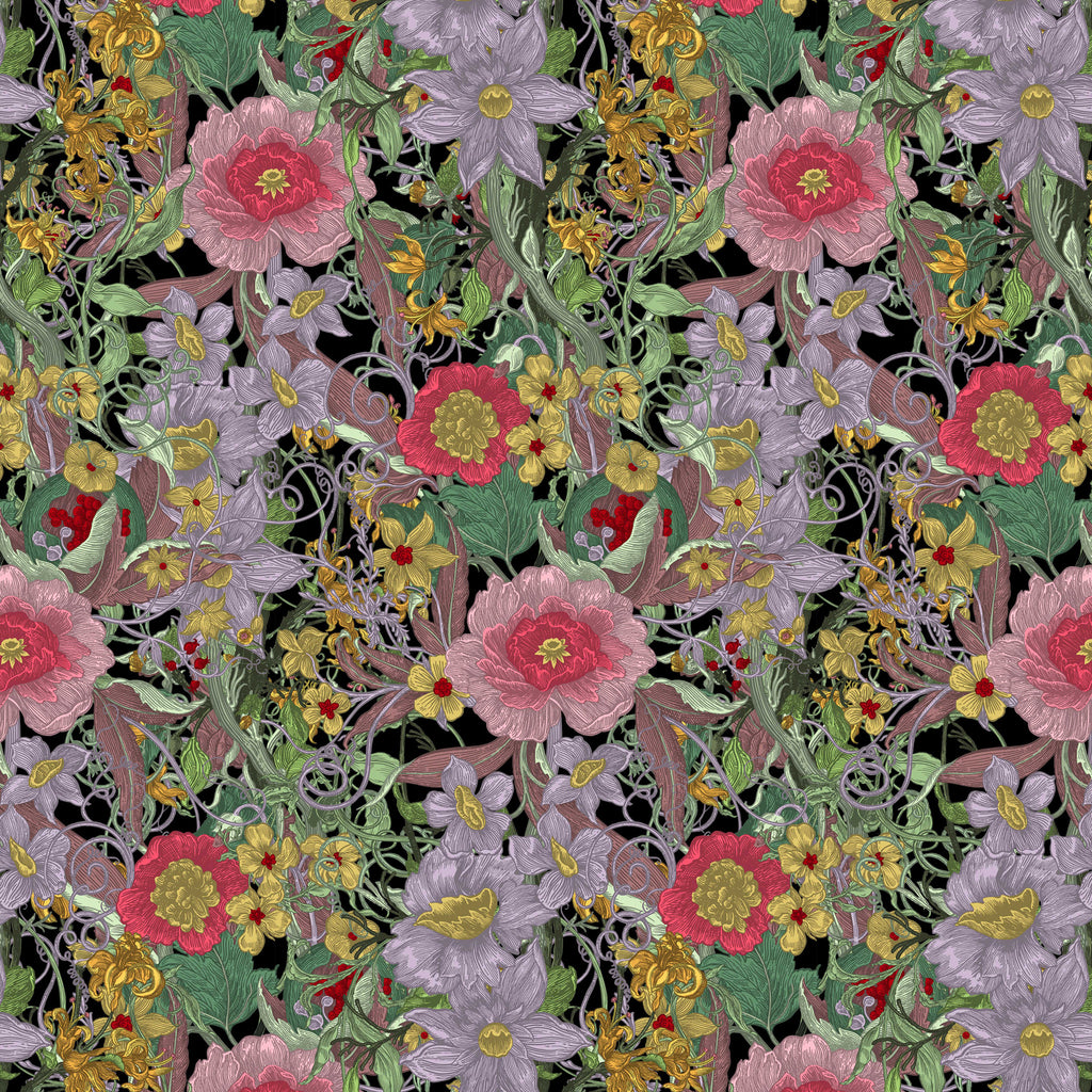 Timorous Beasties 'Berkeley Blooms' Fabric